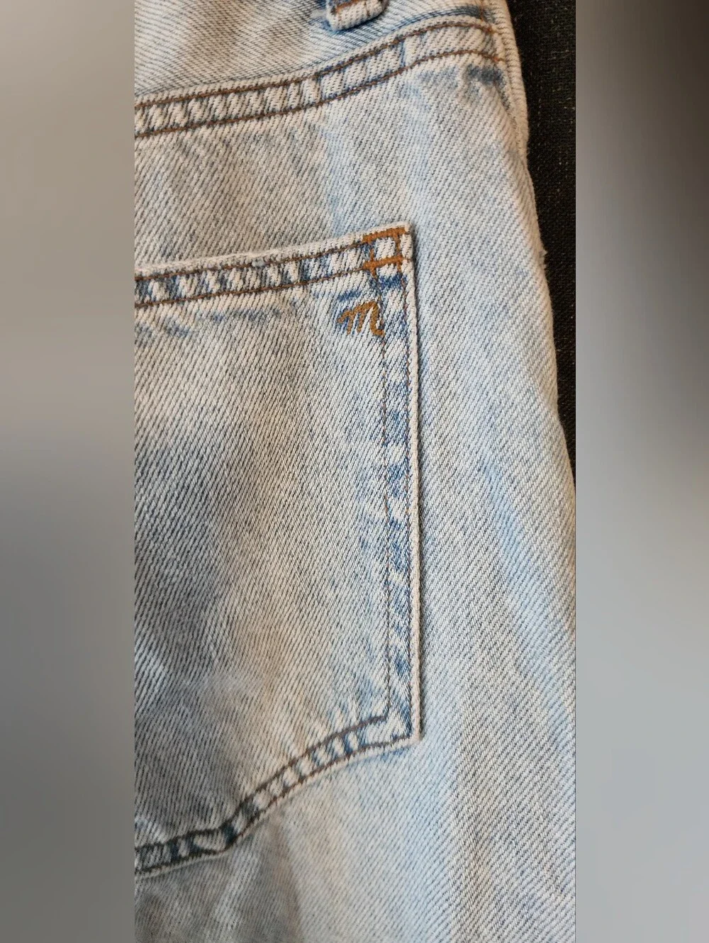 Madewell Curvy Ultra Wide‑Leg Jeans – Size 25 Light Wash Boho, Streetstyle, Y2K